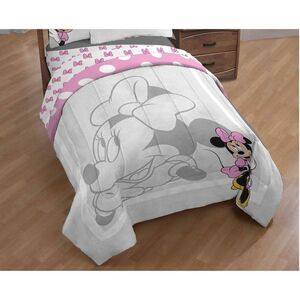 Minnie Mouse -  Twin Comforter Gray